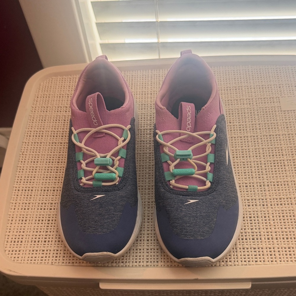 Speedo Women's Swim Shoes - Blue and Pink